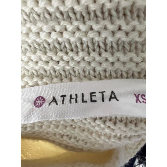 Athleta Sweater  Womens Mock Neck Merino Wool Knit Stretch White Size XS - Picture 2 of 4